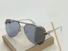 Sonnenbrille für Damen und Herren, Sommerstil, Anti-Ultraviolett, 1261, Retro-Platte, oval, rahmenlos, modische Brillen, zufällige Box