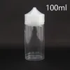 Empty Fat E Liquid Bottles 10ml 15ml 30ml 60ml 100ml 120ml PET Long Plastic Dropper Vials For E juice Support Logo Customized