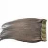 무게 120g 5 클립 세트 브라질 레미 인간의 머리 조각 # 4 갈색 및 회색 색상 옵션