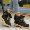 Boots Snow Women Keep Warm Women's Lace-Up Shoes Woman Soft Fashion Female Botas Mujer Winter Ladies Plus Size