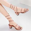 FACTORY_STORE01 Heels Women's Sandals 2020 Ankle Strapped High-heeled Woman Sexy Sandals with Ties Girls Sandalias Verano Mujer Shoes AW2225547