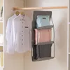 Storage Bags Bag With Coat Hanger Bedroom Wardrobe Sorting Shelf Underwear Hanging Household Artifact