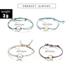 Charm Bracelets Geometric For Women Round Rope Cutout Tether Friendship Bracelet Adjustable Jewelry