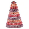 Takı Torbaları Çantalar 10 Katmanlı Cupcake Tutucu Stand Yuvarlak Macaron Kulesi Temiz Kek Düğün Doğum Günü Partisi Dekor278E