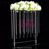 Party Decoration 28 Inches Tall Wedding Crystal Centerpieces Clear Flower Chandeliers Acrylic Stand Table Centerpiece Decor