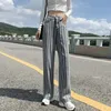 Women's Jeans Spring Men Women High Street Loose Wide Leg Straight Pants Cotton Vintage Washed Stripes Streetwear Denim Trousers Ins