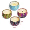 8pcs Fragrance Aromatherapy Scented Candle Natural Soy Wax Travel Tin Home Decor Wedding Birthday Gifts 210702