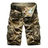 Camouflage Camo Cargo Shorts Men Mens Casual Male Loose Work Man Militär Kort Byxor Plus Size 29-44 220301