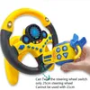 Eletric Simulation Steering Wheel Toy Light Sound Baby Kids Muziek Educatief Copilot Wandelwagen Stuurwiel Vocal Speelgoed Sleutel G1224
