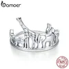 Protection Animal Finger Rings for Women 925 Sterling Silver Elephant and Bear Band Jewelry Unisex Gift SCR656 2105126841410