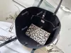 Designer Kvinnor Onthego Axelväskor Cowhide Leather Wild at Heart Leopard-Print Luxury Handbag Purse Tote Composite Bag