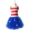 Ksummere 4 juli meisjes tutu jurk Amerikaanse vlag tutu jurk baby meisje patriottische foto prop verjaardag partij kostuum TS124 Q0716