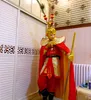 Festivaler nyårsdagen apa king kostym sol wu kong outfit vuxna prestanda kläder xi du ji great visage lika med himmel kostym