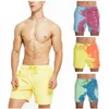 Color-Shanging Beach Shorts Быстрые сухие Мужчины Купальники Пляжные брюки Теплый цвет обесцвечивание Boardshort для плавания Serfing Dropship