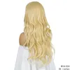 かつら26インチ613＃ブロンド合成ウィッグシミュレーションヒューマンヘアウィッグ3スタイルPerruques de cheveux humains wig024