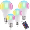 Smart Bulb Light E27 7W RGB CE Magic Home Smart LED-lampor Färgväxlande fjärrkontrolllampor Lyser