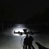 EBike-strålkastare inbyggd högtalaringång 24/36 / 48V 100LUX två-i-ett LED-ljus 5W1001m Horns elektrisk cykel Scooter lampdelar Y1119