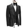 Casamento clássico smoking fatos masculinos slim encaixos para homens casaco calças colete smoking blazers festa de nupcial cantor noivo 3 peças personalizado