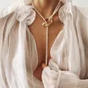 CHOKER 10 mm imitazione collane per perle per perle donne donne alla moda della catena delle clavicole fatte a mano elegante e semplice perle selvatico 6081662