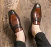 Couro PU Quality Men Shoe Shoe Shoes Fashion Fashion Handmade High Casual Formal Sapatos de Sois Filosos Zapatos de Hombre 4M979