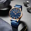 Curren Man Watch Luxury Brand Simple Business Orologi da polso con cinturino in acciaio inossidabile al quarzo 2021 Q0524