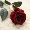 Konstgjord blomma Rose Silk Blommor Real Touch Peony Marrige Dekorativa Bröllopsdekorationer Julinredning 13 färger WY1431-WLL
