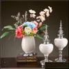 Decorative Objects & Figurines Home Accents Decor Garden European Luxury Crystal Glaze Ceramic Craft Desktop Wedding Gift Furnishing Decorat