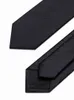 Merk luxe zwart 5 cm Skinny stropdas voor mannen mode zakelijke jurk pak stropdas met geschenkdoos