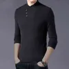 Liseaven Men's Black T-Shirt Long Sleeve Tshirts V-Neck T Shirts Male Casual Shirt Spring Summer Autumn Tops&Tees G1229