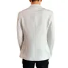 Fatos masculinos blazers preto branco jaqueta branco primavera e outono estilo homens slim terno blazer casaco vermelho azul macho top s m l xl xxl xxxl