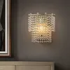 Modern LED Crystal Wall Sconce ljuskronor Ljus Nya Cristal Wall Lights Fixtures för sovrum Vardagsrum Lyx Creative Design Home Lamps