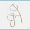 Earrings Jewelrytrendy Jewelry Simple Chic Style Hoop Earring Two Color Tones Ear Hoops & Hie Drop Delivery 2021 Xibrd