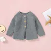 Baby Sweaters Clothes Autumn Winter Warm Knitted Newborn Bebes Unisex Jackets Coats Full Sleeves Button Down Toddler Infant Wear Y1024