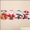 Other Kitchen, Dining Bar Home & Gardenchristmas Knife Fork Bags 4 Styles 10*14Cm Cartoon Snowman Elk Santa Sierware Holder For Restaurant E