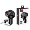 Car Bluetooth Handsfree G32 FM Transmitter LCD MP3 Player Wireless USB Dual Charging Port for 12-24V General Vehicle With Package