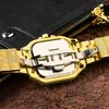 Montres-bracelets Hommes Casual Montres 2021 Hip Hop Bling Glacé Montre À Quartz Pour Hommes Argent Or Luxe Diamant Homme