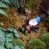 Bajki 5szt bajki ogrodowe miniatury Gnome Dwarf Micro Mini Figurki S i Fairys Żywicy dla Terrarium 211108