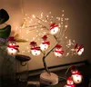 Strings Snowman Christmas LED String Lights Decorative Fairy Garland For Home Holiday Lighting Navidad Year Party