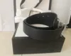 985Fashion Big buckle genuine leather belt White box designer men women high quality mens belts22