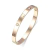 6mm titanium stalen manchet armbanden goud zilver en rose vrouw man luxe armband armbanden paar sieraden minnaar cadeau