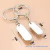 2pcs älskare scooter keychain nyhet metall trinket par skateboard nyckel kedja g1019