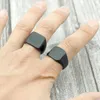 2020 Fashion Simple Style Black Square Ring Classic Wedding Engagement Jewelry