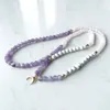 MG1406 6 mm mat améthys 108 Mala Bracelet nouveau Design femmes mat Rose Quartz Howlite Bracelets pierres précieuses énergie bijoux