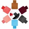 다채로운 자기 접착 성 PU 가죽 펜 홀더 클립 연필 탄성 루프 노트북, 저널, 클립 보드 DH8576