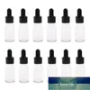 Conjunto de 12 garrafas vazias de vidro recipientes de armazenamento de loção para óleos essenciais com gotas de olhos 5ml / 10ml / 15ml frascos de fábrica Preço de fábrica Qualidade de qualidade mais recente estilo