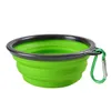 Travel Collapsible Dog Cat Feeding Bowls With Hook Portable Pet Water Dish Feeders Silicone Foldable Bowls 18 Styles To Choose Bou7783521