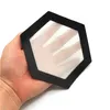 Kvalitet FDA Matkvalitet Återanvändbar Non Stick Concentrate BHO WAX Slick Olja Hexagon Form Värmebeständig glasfiber Silikon DAB MAT RRD11457