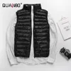 Men's Lightweight Water-Resistant Packable Puffer Vest Winter Men Duck Down Coat 210910