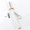 Mini Anime Demon Slayer Sword Keychain Katana Ghost Blade Metal Pendant KeysRings Vapen Cosplay Toy G1019