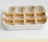 Nieuwe zeepschaal doos houten plastic doos dish case houder container doos voor badkamer reizen draagtas DAF39